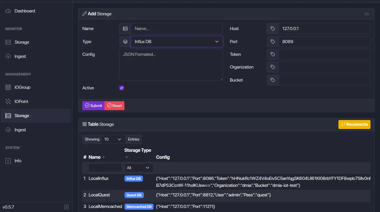 BIT IoLogger Storage Management